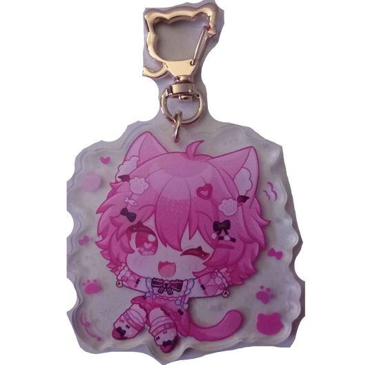 NyaruVT "Happy" acrylic pendant